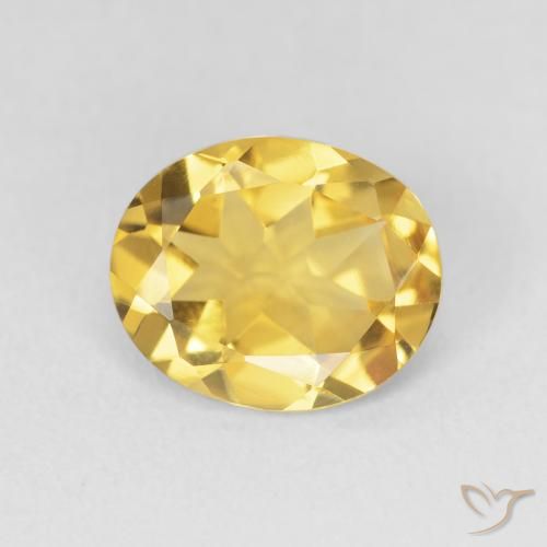 2.63ct طبيعي ذهبي سيترين, بيضوي, VVS