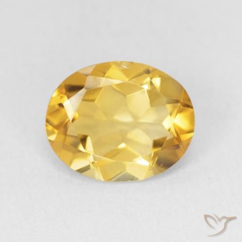 2.63ct طبيعي ذهبي سيترين, بيضوي, VVS
