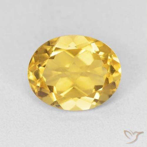 3.52ct طبيعي ذهبي سيترين, بيضوي, VVS