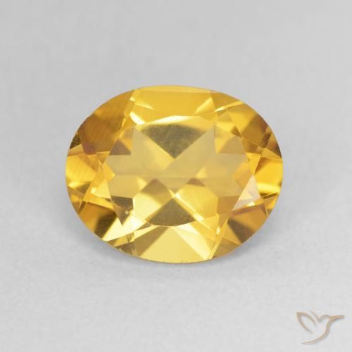 3.14ct طبيعي ذهبي سيترين, بيضوي, VVS