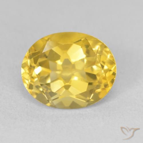 3.59ct طبيعي ذهبى متوسط سيترين, بيضوي, VVS-VS