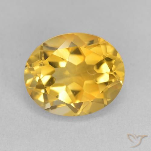 3.72ct طبيعي ذهبى متوسط سيترين, بيضوي, VVS-VS