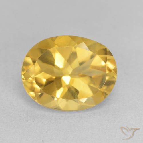3.50ct طبيعي برتقالى ذهبة سيترين, بيضوي, VVS-VS