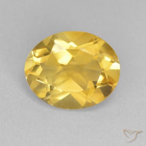 3.42ct طبيعي برتقالى ذهبة سيترين, بيضوي, VVS-VS