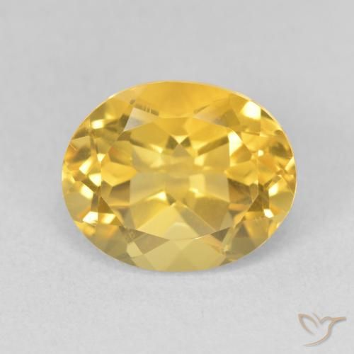 3.67ct طبيعي ذهبي سيترين, بيضوي, VVS-VS