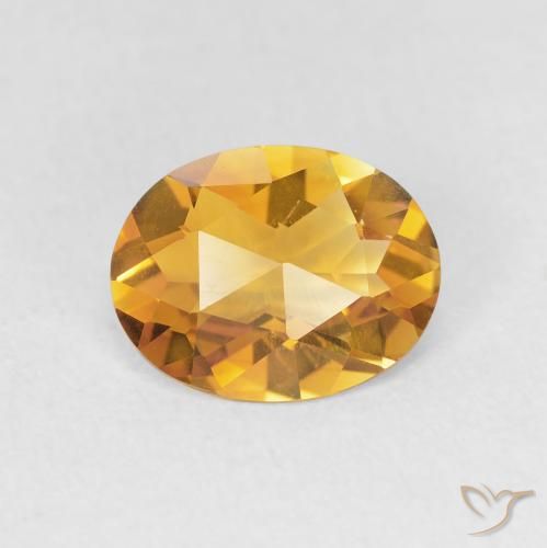 1.38ct طبيعي Medium Light-Golden سيترين, بيضوي, VVS