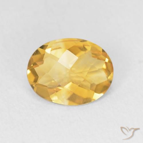 1.47ct طبيعي ذهبى لامع سيترين, بيضوي, VVS