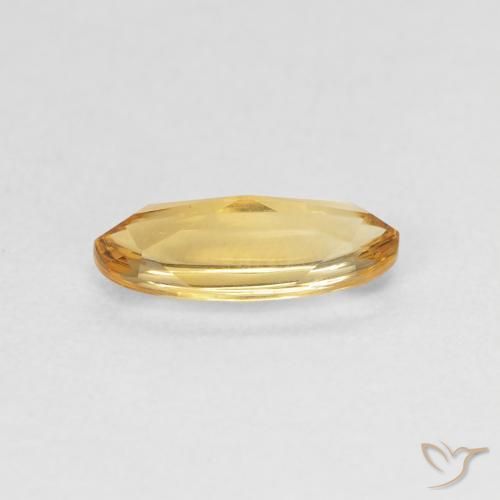 سيترين Medium Light Orange-Gold طبيعي، بيضوي، 0.87 قيراط، شفاف