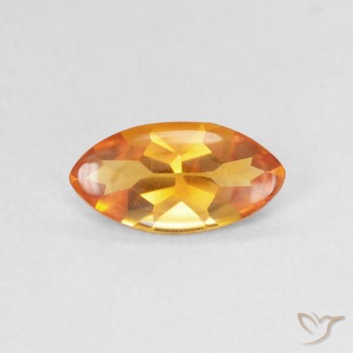 0.79ct طبيعي برتقالى متوسط سيترين, ماركيز, شفاف