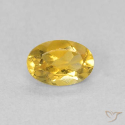 0.41ct طبيعي برتقالى ذهبة سيترين, بيضوي, VVS-VS