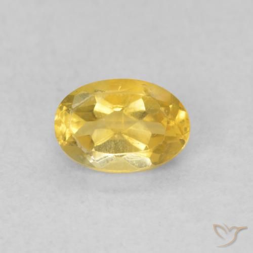 0.43ct طبيعي ذهبى متوسط سيترين, بيضوي, VVS-VS