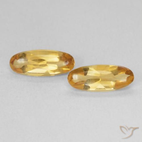 1.74ctw طبيعي Medium Light-Golden سيترين, بيضوي, شفاف
