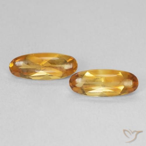 1.72ctw طبيعي Medium Light-Golden سيترين, بيضوي, شفاف