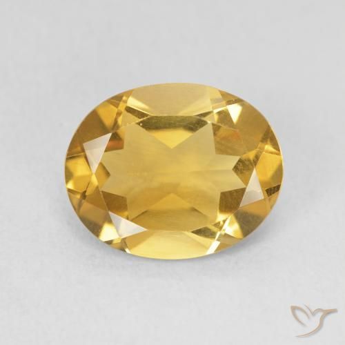 3.19ct طبيعي ذهبى غامق سيترين, بيضوي, VVS-VS
