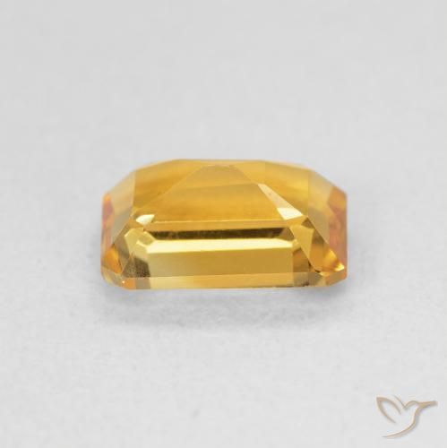 سيترين Medium Light-Golden طبيعي، ثمانى / قصة زمرد، 1.32 قيراط، قليلا جدا