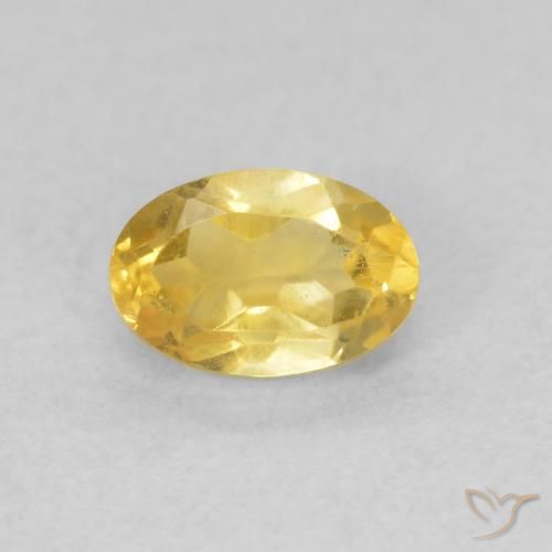 0.52ct طبيعي برتقالى ذهبة سيترين, بيضوي, VVS