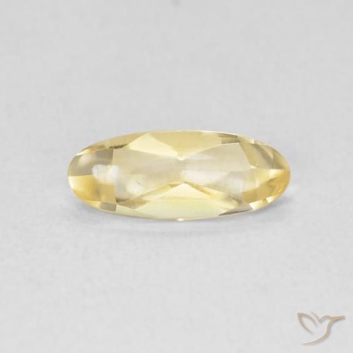 0.77ct طبيعي ذهبي سيترين, بيضوي, شفاف