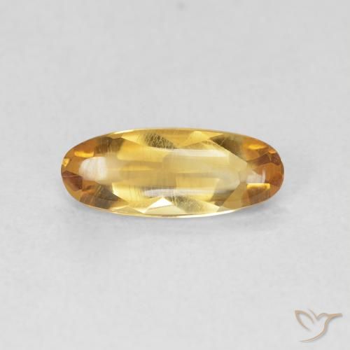 0.78ct طبيعي Medium Light-Golden سيترين, بيضوي, شفاف