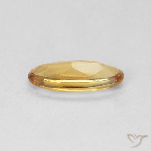 سيترين Medium Light-Golden طبيعي، بيضوي، 0.78 قيراط، شفاف