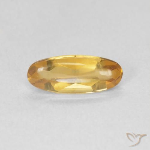 0.87ct طبيعي Medium Light-Golden سيترين, بيضوي, شفاف