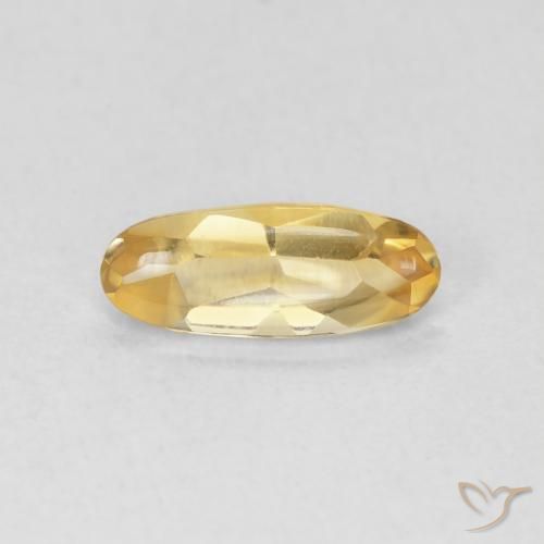 0.80ct طبيعي ذهبى متوسط سيترين, بيضوي, شفاف