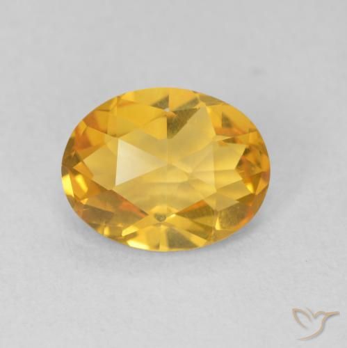 1.57ct طبيعي ذهبى داكن سيترين, بيضوي, VVS-VS