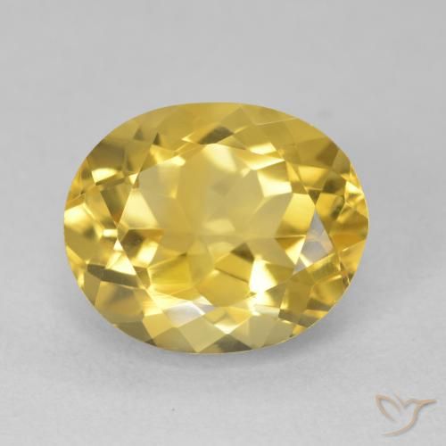 4.62ct طبيعي ذهبى متوسط سيترين, بيضوي, VVS-VS