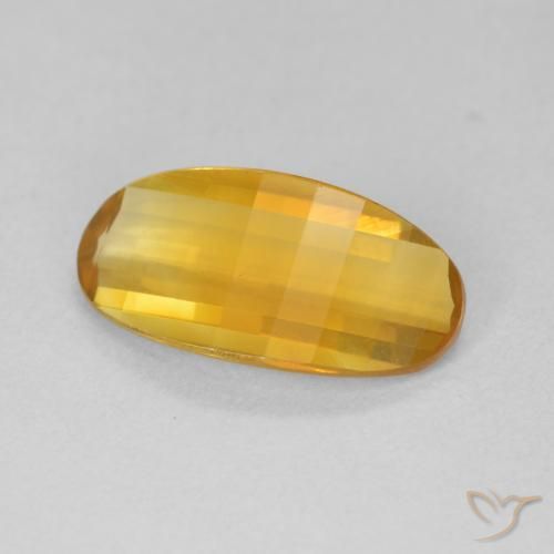 سيترين Medium Light Orange-Gold طبيعي، بيضوي، 2.48 قيراط، VVS