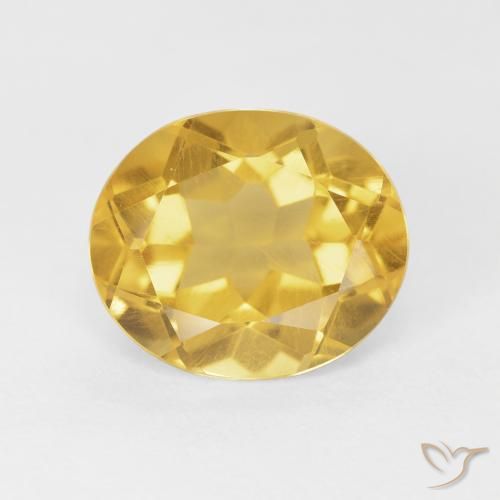 4.37ct طبيعي برتقالى ذهبة سيترين, بيضوي, VVS-VS