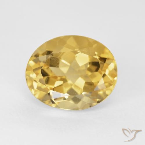 4.86ct طبيعي ذهبى متوسط سيترين, بيضوي, VVS-VS