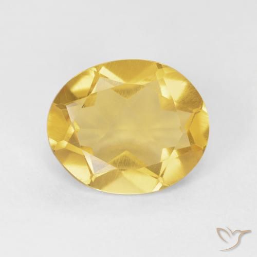 3.92ct طبيعي برتقالى ذهبة سيترين, بيضوي, VVS-VS
