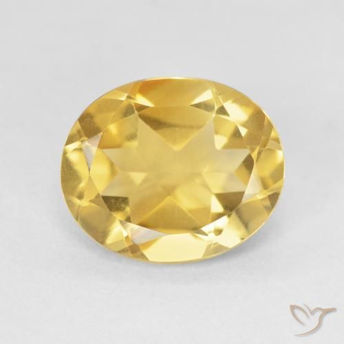 4.13ct طبيعي ذهبى متوسط سيترين, بيضوي, VVS-VS