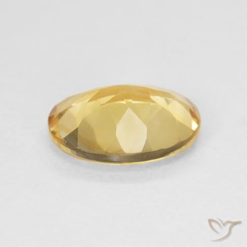 سيترين Medium Light Orange-Gold طبيعي، بيضوي، 3.47 قيراط، VVS-VS