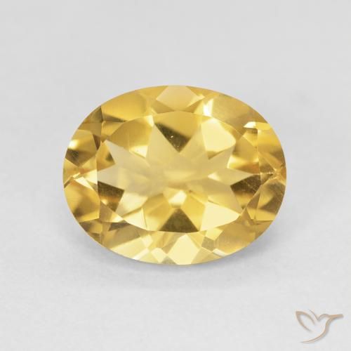 3.63ct طبيعي ذهبى غامق سيترين, بيضوي, VVS-VS