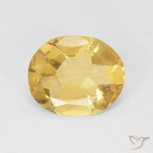2.96ct طبيعي ذهبى متوسط سيترين, بيضوي, VVS-VS