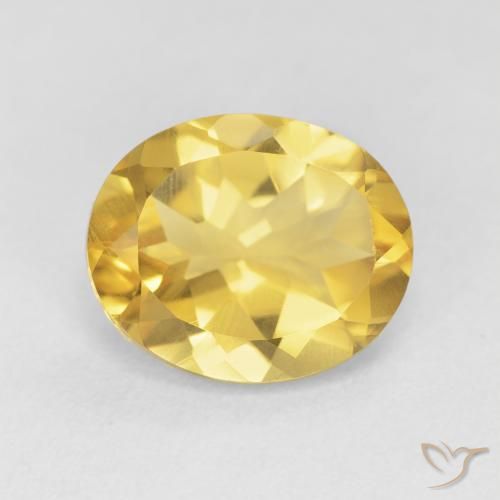 4.19ct طبيعي ذهبى متوسط سيترين, بيضوي, VVS-VS