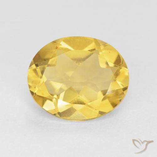 4.06ct طبيعي ذهبى متوسط سيترين, بيضوي, VVS-VS