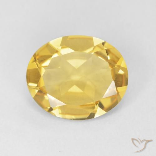3.71ct طبيعي برتقالى ذهبة سيترين, بيضوي, VVS-VS