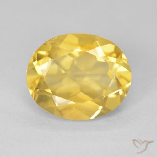 4.43ct طبيعي ذهبى متوسط سيترين, بيضوي, VVS-VS