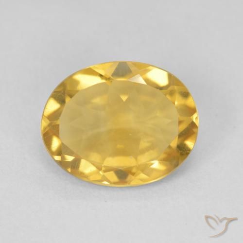 3.15ct طبيعي ذهبي سيترين, بيضوي, VVS