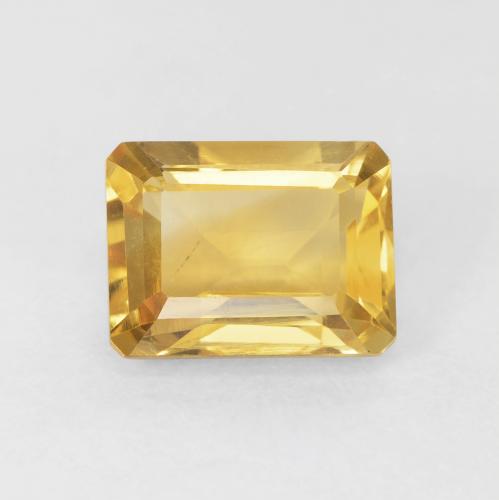 1.83ct طبيعي ذهبي سيترين, قص الزمرد, قليلا جدا