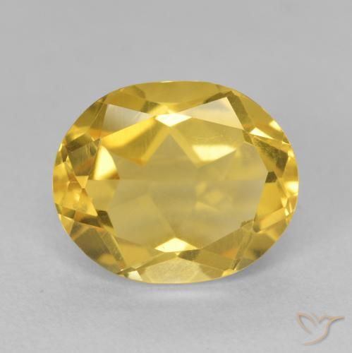 4.30ct طبيعي ذهبي سيترين, بيضوي, VVS