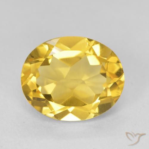 4.37ct طبيعي ذهبى متوسط سيترين, بيضوي, VVS
