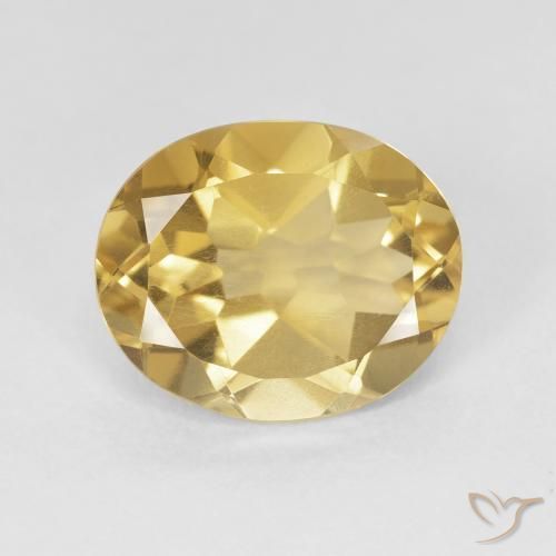 4.05ct طبيعي برتقالى ذهبة سيترين, بيضوي, قليلا جدا