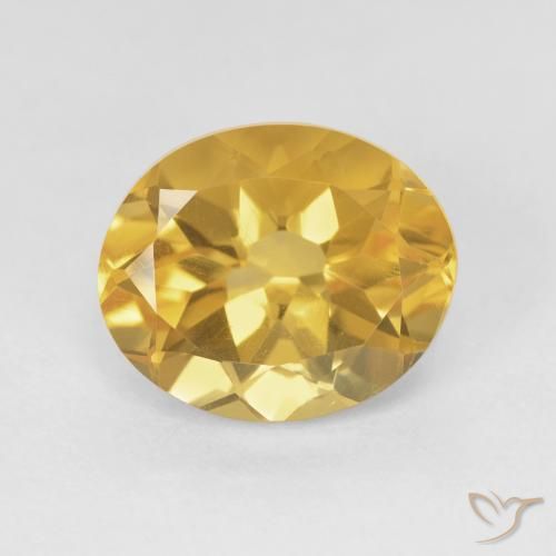 4.70ct طبيعي ذهب سيترين, بيضوي, VVS