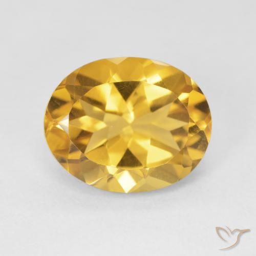 4.16ct طبيعي ذهبي سيترين, بيضوي, VVS