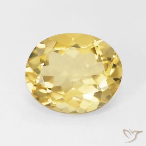 4.36ct طبيعي أصفر توسكانا سيترين, بيضوي, VVS