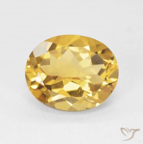 4.48ct طبيعي ذهبي سيترين, بيضوي, VVS