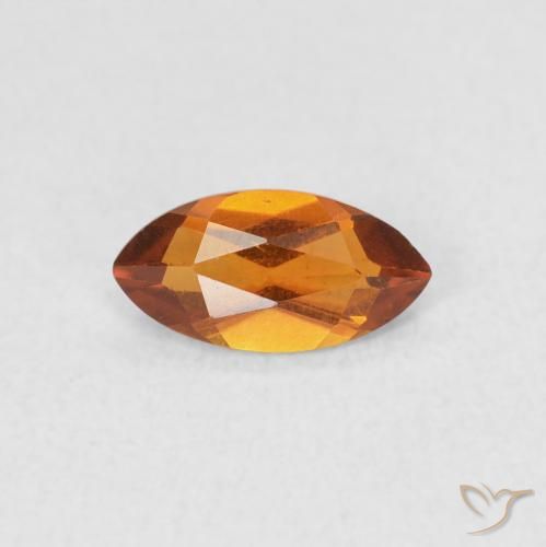 0.46ct طبيعي بنى برتقالى سيترين, ماركيز, قليلا جدا