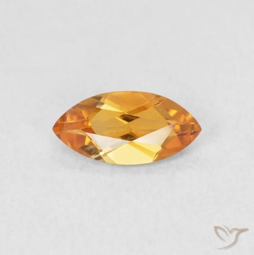 0.49ct طبيعي ذهب سيترين, ماركيز, قليلا جدا